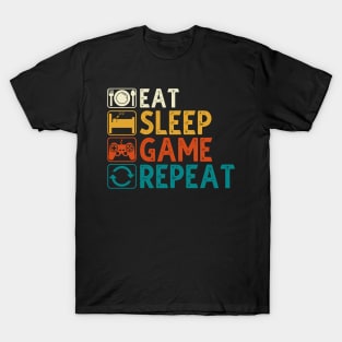 Eat Sleep Game Repeat T-Shirt